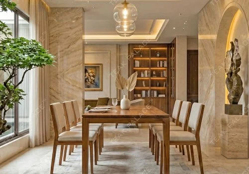 Eksotisme Set Meja Makan Kayu Jati: Sentuhan Tropis Modern ala Villa Bali untuk Hunian dan Restoran Anda