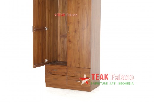 Pakaian Lemari Minimalis Kayu jati 2 dan 3 Pintu Murah Terbaru 2021