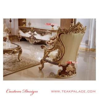 Sofa Mewah Ukir Jepara 3 Dimensi Warna Emas Baroque Sofa Mewah Ukir Jepara 3 Dimensi Warna Emas Baroque