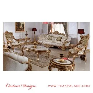 Sofa Mewah Ukir Jepara 3 Dimensi Warna Emas Baroque Sofa Mewah Ukir Jepara 3 Dimensi Warna Emas Baroque