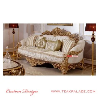 Sofa Mewah Ukir Jepara 3 Dimensi Warna Emas Baroque Sofa Mewah Ukir Jepara 3 Dimensi Warna Emas Baroque