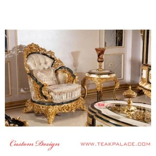 Sofa Emas Ukir Jepara Armani