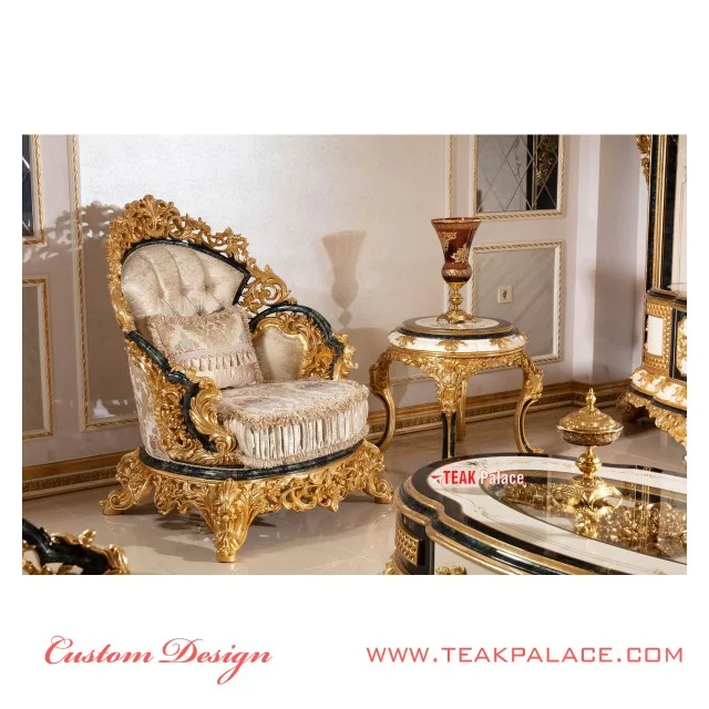 Sofa Emas Ukir Jepara Armani