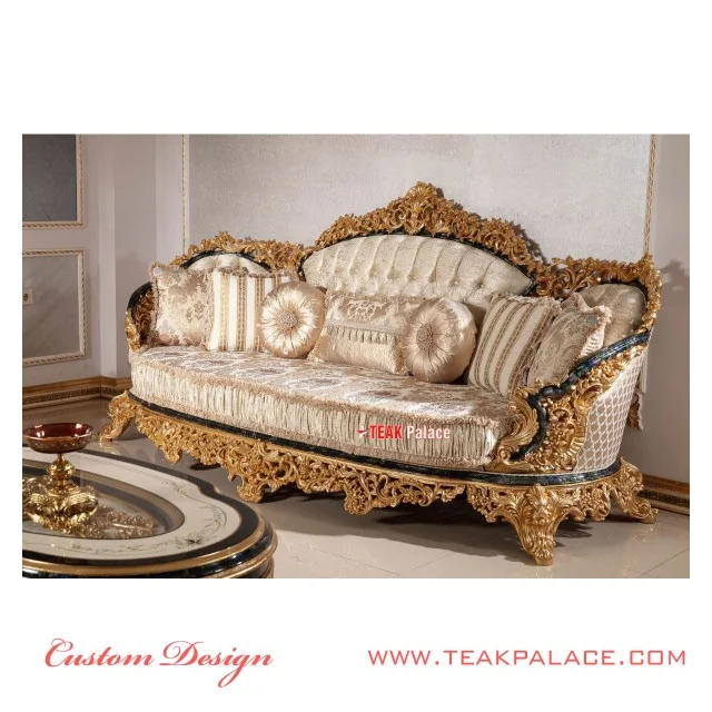 Sofa Emas Ukir Jepara Armani