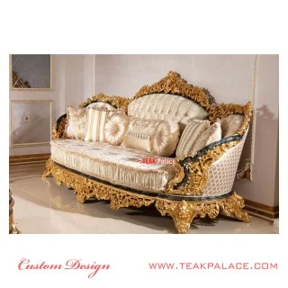 Sofa Emas Ukir Jepara Armani