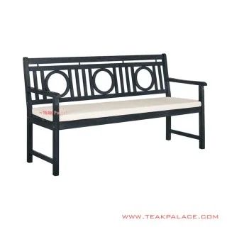 Bangku Santai Seri Riga White Cushion
