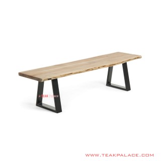 Bangku Kaki Besi Natural Lucena Minimalis