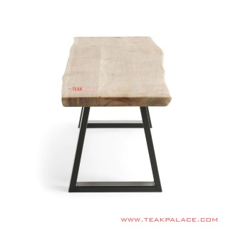 Bangku Kaki Besi Natural Lucena Minimalis