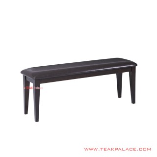 Guest Stool Jodie Black Minimalist Teak Wood