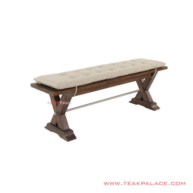 Blora Terrace Bench Minimalist Old Salak Brown With Revina Cushion blora terrace bench minimalist old salak brown with revina cushion 60
