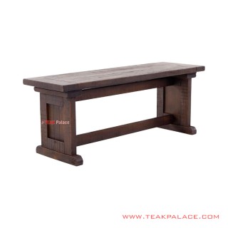 Bangku Teras Minimalis Kayu Jati Seri Alicia