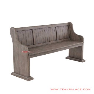 Bangku Taman Minimalis Wonosobo White Wash Rustic