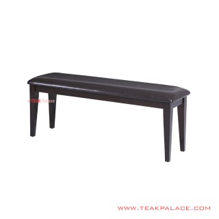 Guest Stool Jodie Black Minimalist Teak Wood