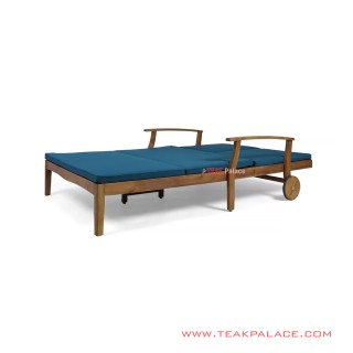 Sun Lounger Kayu Kain Oasis Seri Thomas