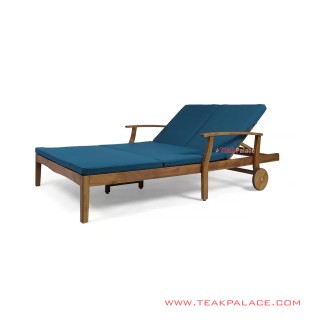 Sun Lounger Kayu Kain Oasis Seri Thomas