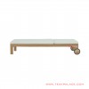 sun lounger stand cushion white minimalis 65