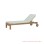 Sun Lounger Stand Cushion White Minimalis