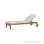 Sun Lounger Stand Cushion White Minimalis
