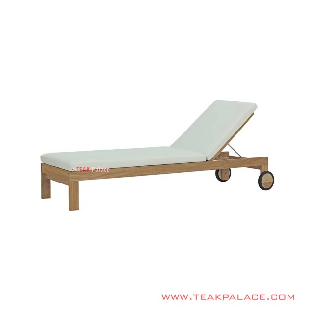 sun lounger stand cushion white minimalis 60