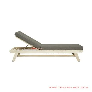 Sun Lounger Jangli Minimalis White Wash Rustic Sun Lounger Jangli Minimalis White Wash Rustic