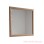Wall Mirror Jimmy Square Frame Light Salak Brown Teak Wood