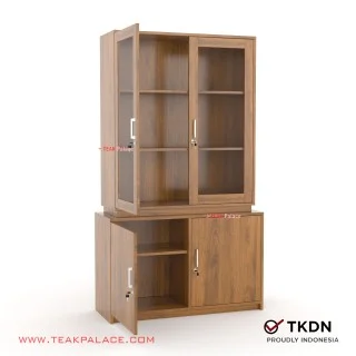 Lemari Buku Minimalis Kayu Jati Billy 120 Lemari Buku Minimalis Kayu Jati Billy 120