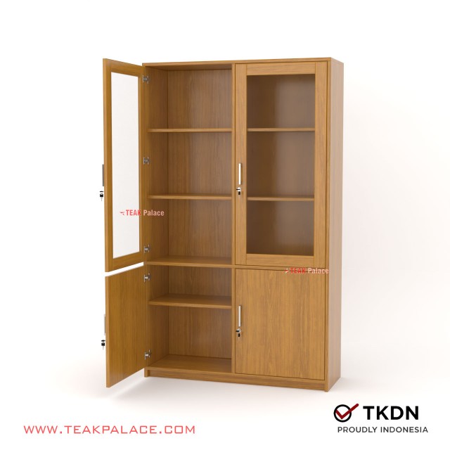 Hanso 120 Minimalist Teak Wood Bookcase TKDN hanso 120 minimalist teak wood bookcase tkdn 66