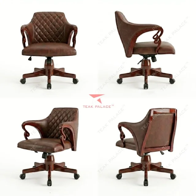 Kursi Direktur Mewah Minimalis Seri Harada – 100% Kayu Jati Solid Kursi Direktur Mewah Minimalis Seri Harada – 100% Kayu Jati Solid