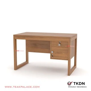 Minimalist Teak Wood 1/2 Bureau Work Desk Omoda Series