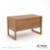 Minimalist Teak Wood 1/2 Bureau Work Desk Omoda Series minimalist teak wood 1/2 bureau work desk omoda series 70