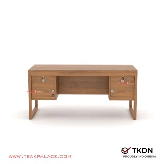 Meja Kantor 1 Biro Minimalis Modern kayu Jati Seri Omoda Meja Kantor 1 Biro Minimalis Modern kayu Jati Seri Omoda