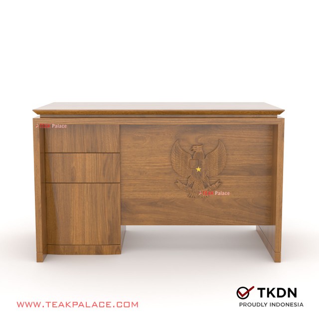 Office Desk 1/2 Minimalist Bureau TKDN Teak Garuda Logo Kutai 120 office desk 1/2 minimalist bureau tkdn teak garuda logo kutai 120 63