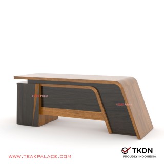 Meja Direktur Modern Minimalis Mewah TKDN Jati VIXI
