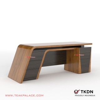 Meja Direktur Modern Minimalis Mewah TKDN Jati VIXI