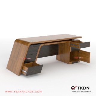 Meja Direktur Modern Minimalis Mewah TKDN Jati VIXI