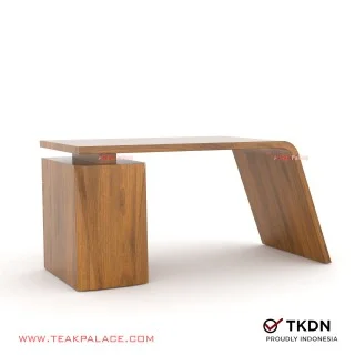 Meja Kantor Modern Minimalis Kayu Jati TKDN VIXI 160