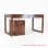 Work bench Minimalist Teak Wood Aries Series
