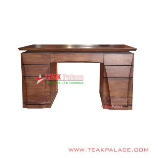 Meja Kantor Mewah 1 Biro Kayu Jati Seri XEON