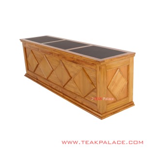 Meja Seminar 3 Orang Kayu Jati Seri Jakarta