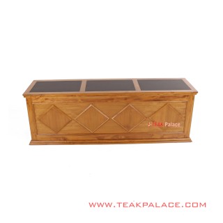 Meja Seminar 3 Orang Kayu Jati Seri Jakarta