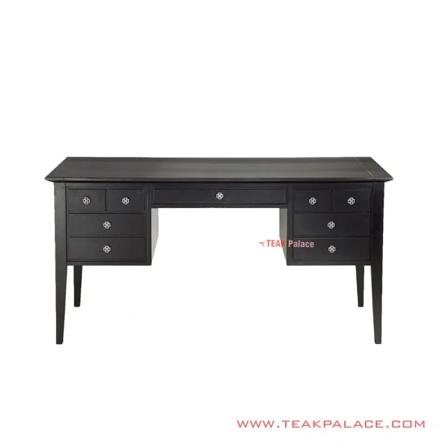 Meja Kerja Seri Melodi Jati Black Walnut