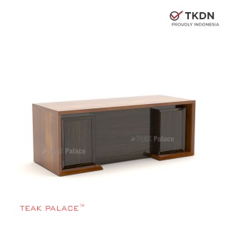Meja Direktur Minimalis Kayu Jati Union 200