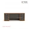 Modern Director's Desk Union 200 Teak Wood modern director's desk union 200 teak wood 67