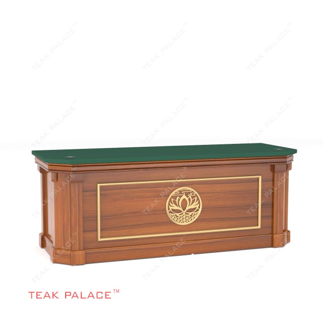 Meja Penggugat Tergugat Kayu Jati 200 cm TKDN Terbaik