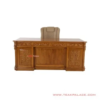 Set Kursi Meja Kantor Palembang Jati Minimalis