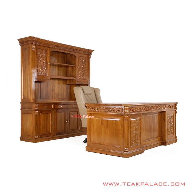 Set Meja Kantor Seri Palembang Minimalis Jati Set Meja Kantor Seri Palembang Minimalis Jati
