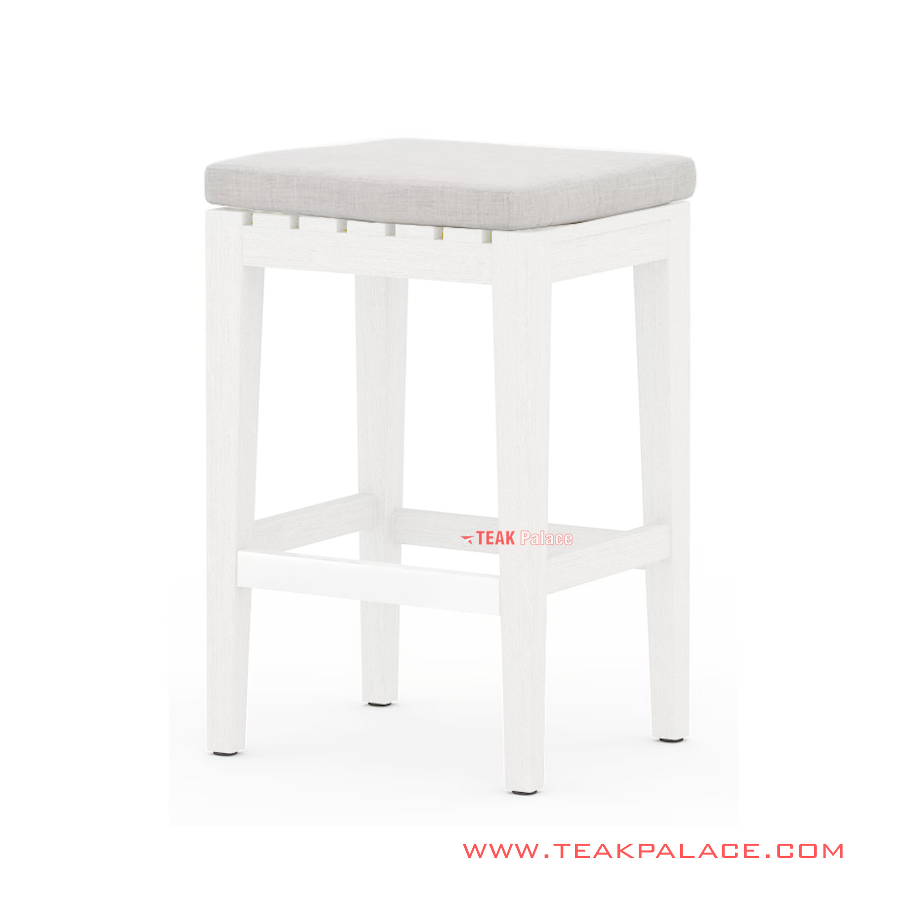Rivoli Linen Minimalist Geneva Duco Ivory Barstool