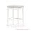 Rivoli Linen Minimalist Geneva Duco Ivory barstool