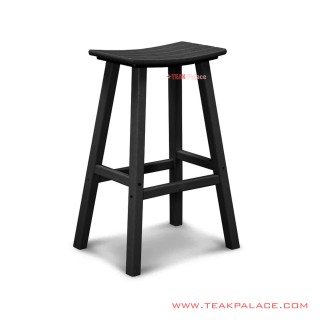 Kursi Bar Kayu Jati Stool Minimalis Black
