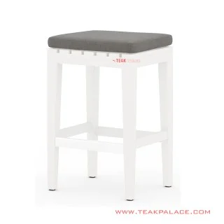 Geneva Kursi Bar Duco Putih Minimalis